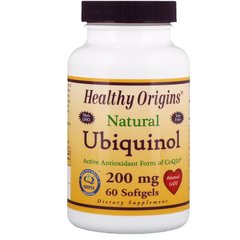 Healthy Origins, Kaneka Q+, Убіхінол, 200 мг, 60 м'яких капсул (HOG-36474), фото