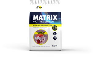 FitWin, Комплексний протеїн, Matrix Multi-Phase Protein, полуничний йогурт, 900 г (FTW-23016), фото