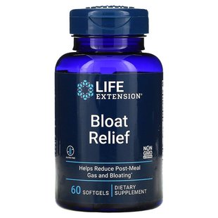 Life Extension, Bloat Relief, 60 капсул (LEX-24126), фото