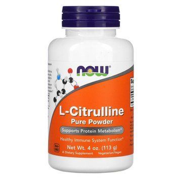 L-цитруллин в порошке 1500 мг NOW Foods L-Citrulline Powder | без вкуса - 113 г, фото