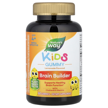 Детский комплекс для развития мозга Nature's Way Kids Brain Builder Gummy | лимонад - 60 жевательных мармеладок, фото