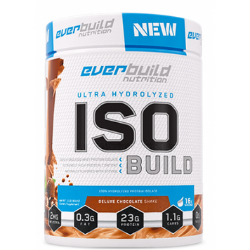 Everbuild, ISO Build Protein Isolate, Изолят сывороточного протеина, клубничный смузи, 454 г (EVB-89291), фото