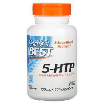 5-HTP (5-гідрокситриптофан) Doctor's Best 5-HTP - 100 мг, 180 капсул, фото