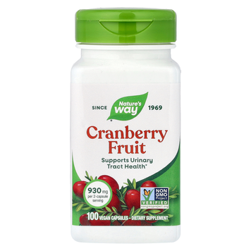 Плоди журавлини 465 мг Nature's Way Cranberry Fruit - 100 веганських капсул, фото