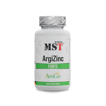 MST, ArgiZinc Forte, L-Arginine and Zinc, L-аргінін і цинк, 60 капсул (MST-16601), фото