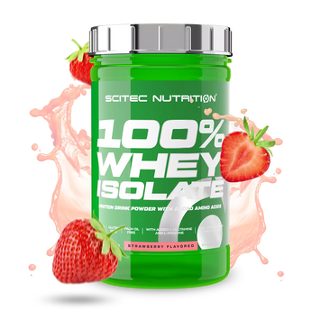 Протеїн ізолят Scitec Nutrition 100% Whey Isolate | полуниця - 700 г, фото