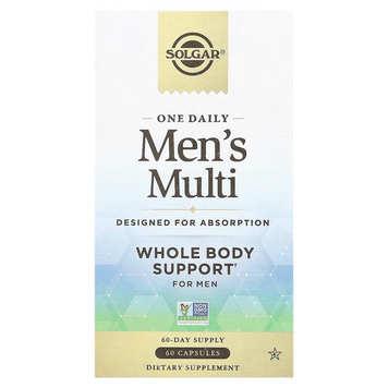Мультивітаміни для чоловіків Solgar One Daily Men's Multi - 60 капсул, фото