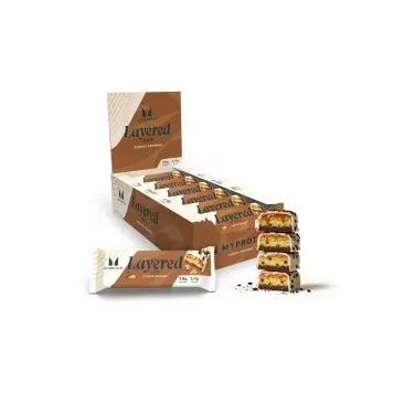 Протеїновий батончик Myprotein Layered Bar 33% | крихта печива - 12 шт по 60 г, фото
