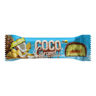 FitWin, Протеїновий батончик Coco Caramel, без цукру, ананас, 40 г, 20 шт (FTW-23059), фото