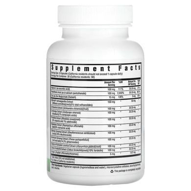 Seeking Health, Adrenal Nutrients, 90 вегетаріанських капсул (SKH-52087), фото