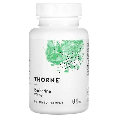 Thorne Research, берберин-500, 500 мг, 60 капсул (THR-04800), фото
