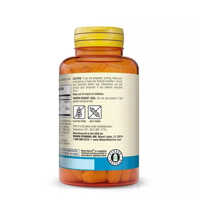 Mason Natural, Кальцій 600 мг та Вітамін D3 800 МО, 100 таблеток (MAV-17131), фото
