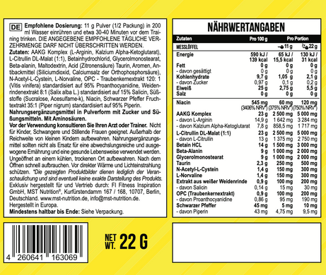 MST Nutrition, Передтренувальний комплекс, Pump Killer, фруктовий пунш, 2 порції, 22 г (MST-16306), фото