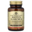 Біотин надактивний 10 000 мкг Solgar Super High Potency Biotin - 60 капсул, фото
