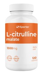 Sporter, L-цитруллин malate, 1500 мг, 120 капсул (817243), фото