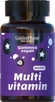 Golden Pharm, Мультивитамины для взрослых, 60 веганских мармеладных конфет (GLF-47125), фото