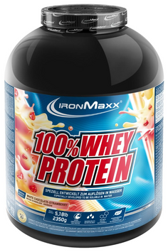 IronMaxx, 100% Whey Protein, клубника + белый шоколад, 2350 г (815172), фото