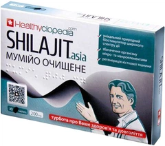 Shilajit Asia мумие очищенное 200 мг Elixir - 30 таблеток, фото