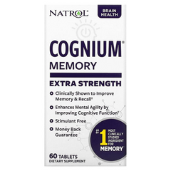 Natrol, Cognium, Сверхсила, 200 мг, 60 таблеток (NTL-07340), фото