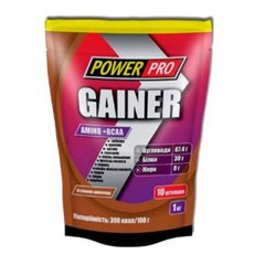 Power Pro, Gainer (Гейнер), шоколад, 1000 г (103667), фото