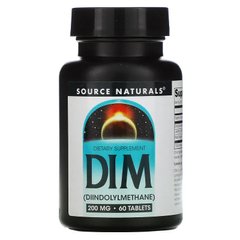 Source Naturals, DIM (дииндолинметан), 200 мг, 60 таблеток (SNS-02589), фото