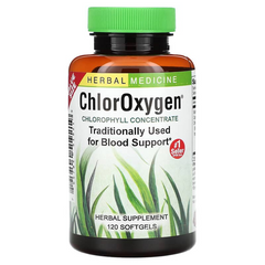 Herbs Etc., ChlorOxygen, концентрат хлорофілу, 120 швидкодіючих м'яких капсул (HEC-51921), фото