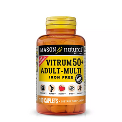 Mason Natural, Vitrum, Мультивитамины 50+ без железа, 100 каплет (MAV-18151), фото