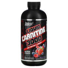 Nutrex Research, Black Series, Liquid Carnitine 3000, со вкусом ягод, 480 мл (NRX-00541), фото