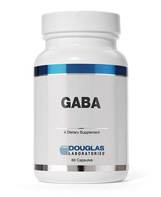ГАМК (гамма-аминомасляная кислота), Gaba, Douglas Laboratories, 500 мг, 60 капсул (DOU-00922), фото