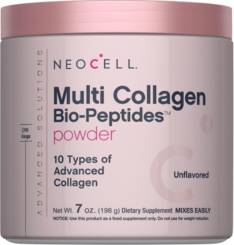 Мультиколлагеновые биопептиды 10 г NeoCell Multi Collagen Bio-Peptides Protein | без вкуса - 198 г, фото