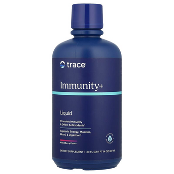 Trace Minerals, Быстро впитывающаяся жидкость Immunity +, ягодное ассорти, 887 мл (TMR-00592), фото