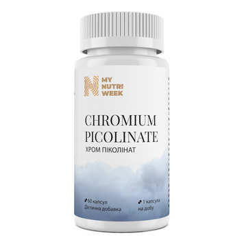 My Nutri Week, Chromium Picolinate, Хром піколінат, 60 капсул (MNW-570147), фото
