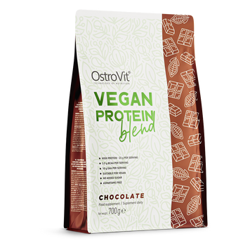 Ostrovit, Веганська протеїнова суміш, Vegan Protein Blend, шоколад, 700 г (OST-90853), фото