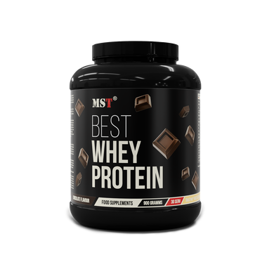 MST Nutrition, BEST Whey Protein + Enzyme, Сироватковий протеїн + Ензими, шоколад, 30 порцій, 900 г (MST-05488), фото