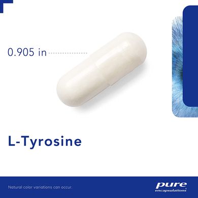 L-Тирозин 90's, l-Tyrosine 90's, Pure Encapsulations, 90 капсул (PE-01637), фото