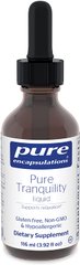 Pure Encapsulations, Глицин, ГАМК и теанин, Pure Tranquility liquid, от стресса, 116 мл (PE-01428), фото