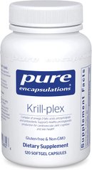 Омега-3 жирні кислоти, фосфоліпіди і антиоксиданти, Krill-plex, Pure Encapsulations, комплекс, 120 капсул (PE-00682), фото