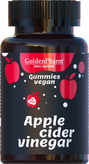 Golden Pharm, Яблучний оцет, 60 веганських мармеладних цукерок (GLF-47126), фото