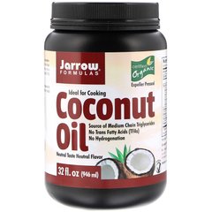 Jarrow Formulas, органічна кокосова олія, віджата шнековим пресом, 946 мл (JRW-16048), фото