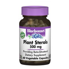 Растительные стерины 500мг, Bluebonnet Nutrition, 60 гелевых капсул (BLB-01177), фото