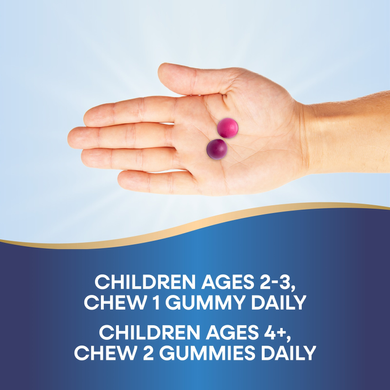 Дитячий комплекс для росту кісток і м'язів Nature's Way Kids Growing Bones & Muscles Gummy | лісові ягоди - 60 жувальних мармеладок, фото