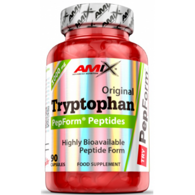 Amix, Tryptophan PepForm Peptides 500 мг, 90 капсул (820402), фото