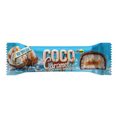 FitWin, протеїновий батончик Coco Caramel, без цукру, ванільне морозиво, 40 г, 20 шт (FTW-23057), фото