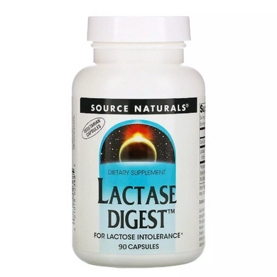 Source Naturals, Lactase Diges, лактаза, 30 мг, 90 капсул (SNS-02367), фото