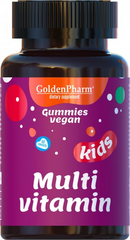 Golden Pharm, Мультивітаміни для дітей, 60 веганських мармеладних цукерок (GLF-47127), фото