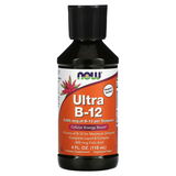 Рідкий комплекс вітамінів групи B 5000 мкг NOW Foods Ultra B-12 Liquid - 118 мл, фото