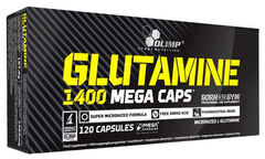 Olimp Sport Nutrition, L-глютамін, Mega Caps, 1400 мг, 120 капсул (103225), фото
