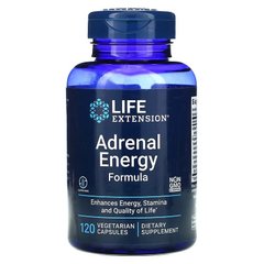 Life Extension, адреналінова енергетична формула, 120 вегетаріанських капсул (LEX-16300), фото