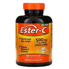 American Health, Ester-C с цитрусовыми биофлавоноидами, 500 мг, 240 капсул (AMH-16962), фото