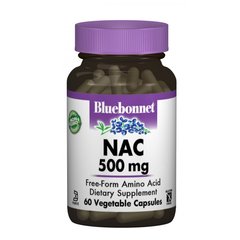 NAC (N-ацетил-L-цистеїн) 500мг, Bluebonnet Nutrition, 60 гелевих капсул (BLB-00064), фото